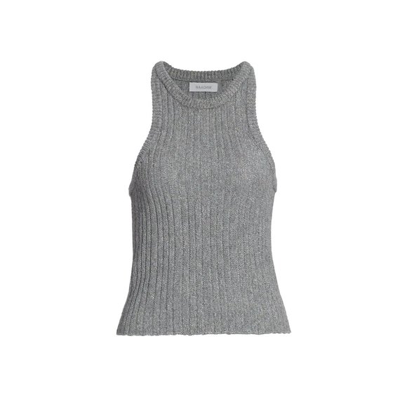 NAADAM Ribbed Halterneck Tank Top - Picture 4 of 6